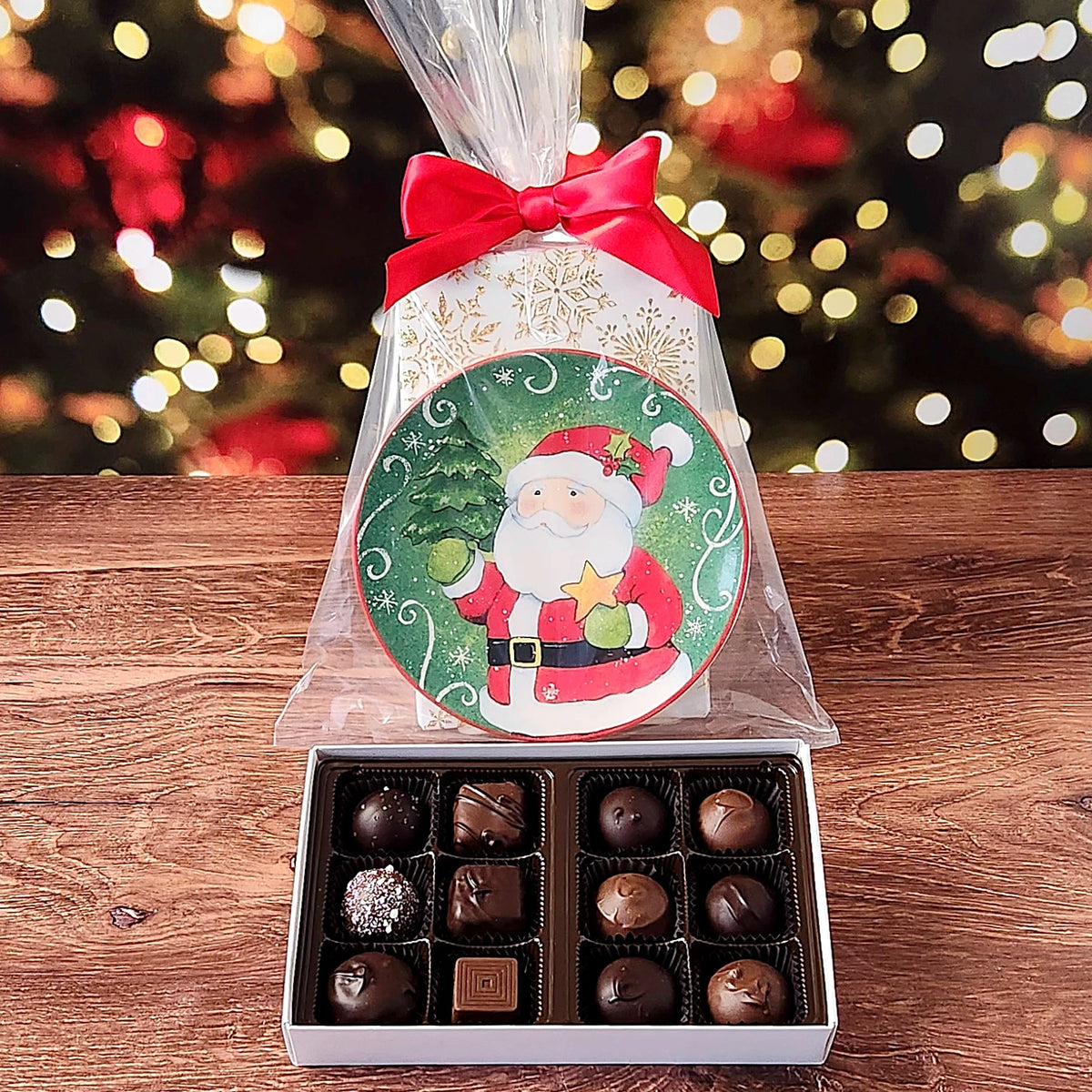 Jolly Santa Plate Set with Popular Assortment