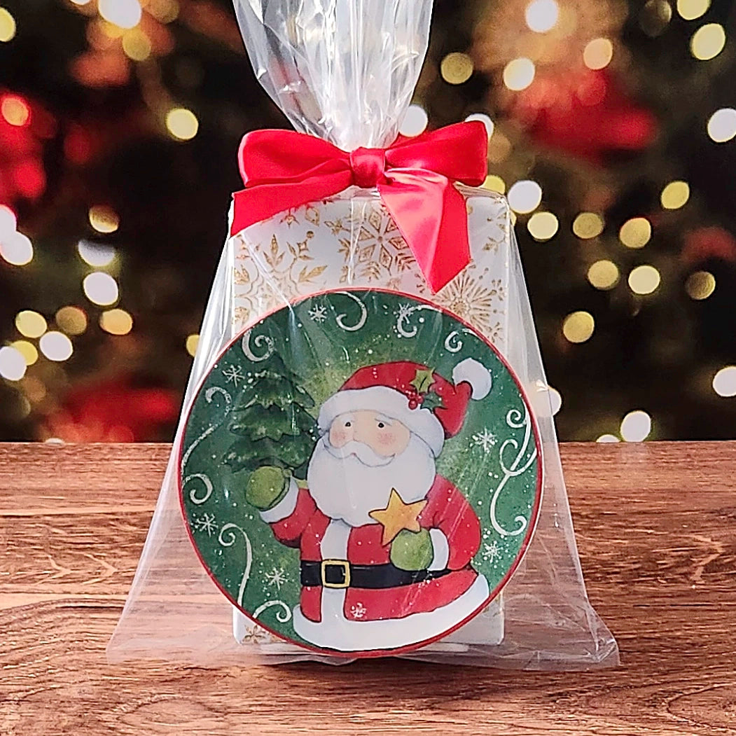 Jolly Santa Plate Set with Popular Assortment