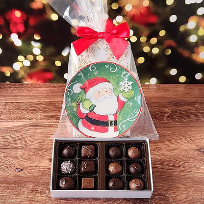 Jolly Santa Plate Set with Popular Assortment