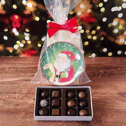Jolly Santa Plate Set with Popular Assortment