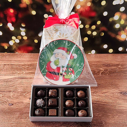 Jolly Santa Plate Set with Popular Assortment