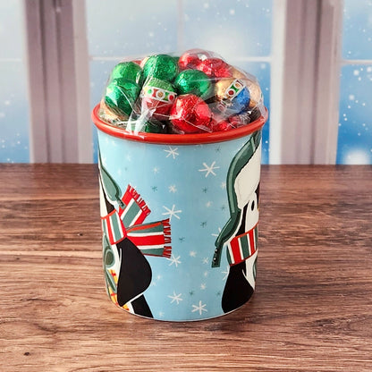 Christmas Penguin Gift Mug with Chocolates