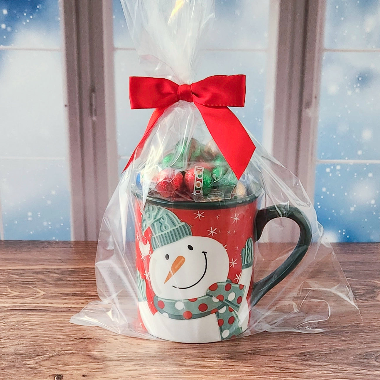 Snowman Christmas Gift Mug with Chocolates