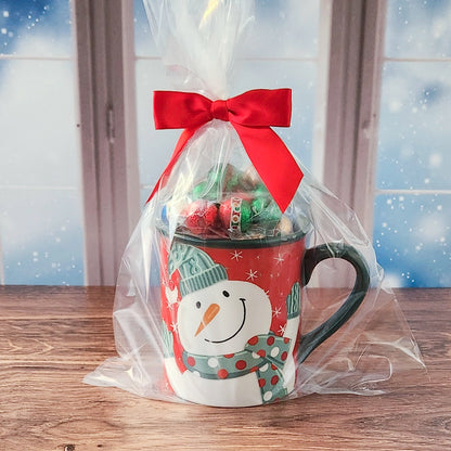 Snowman Christmas Gift Mug with Chocolates