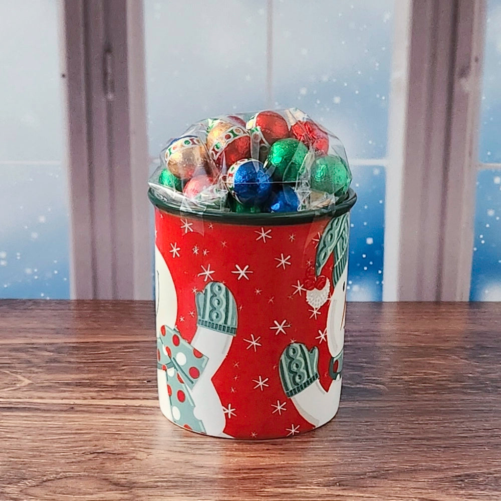 Snowman Christmas Gift Mug with Chocolates