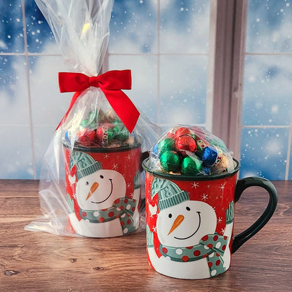 Snowman Christmas Gift Mug with Chocolates