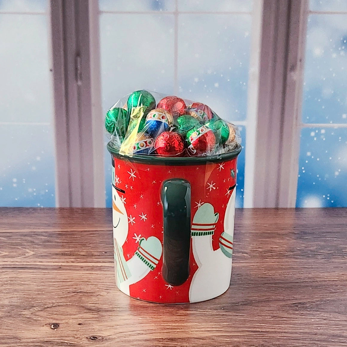 Snowman Christmas Gift Mug with Chocolates
