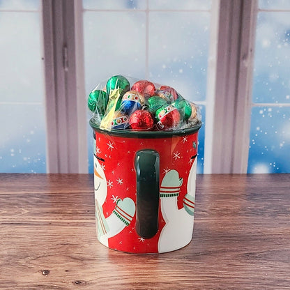Snowman Christmas Gift Mug with Chocolates