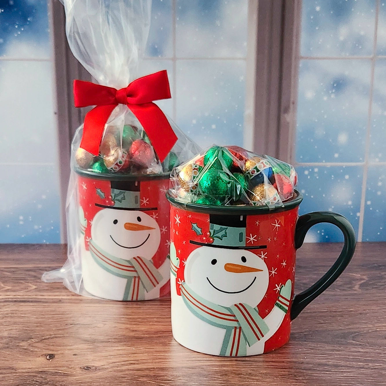 Snowman Christmas Gift Mug with Chocolates