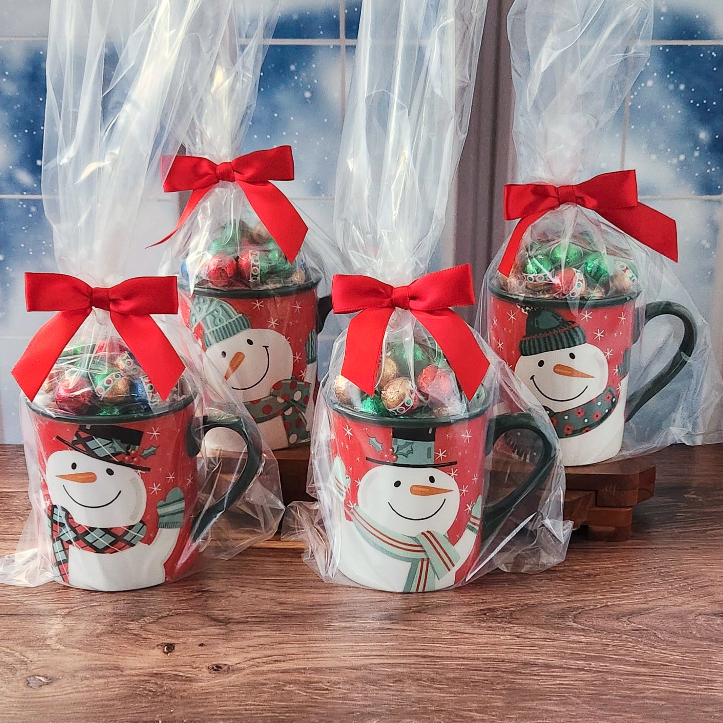 Snowman Christmas Gift Mug with Chocolates
