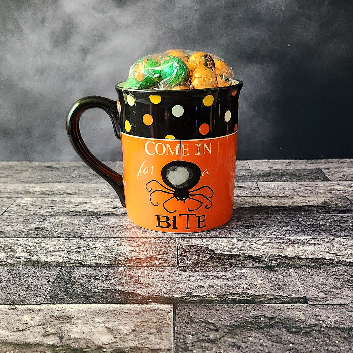 Come In For A Bite Halloween Spider Gift Mug