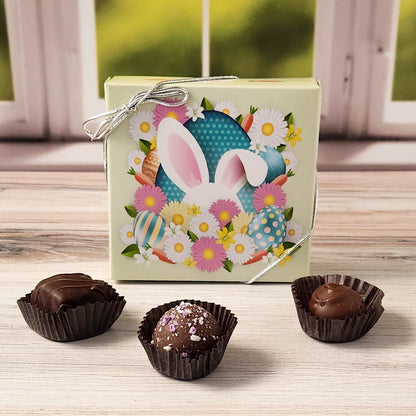 Daisies and Eggs Themed Box with Popular Assortment