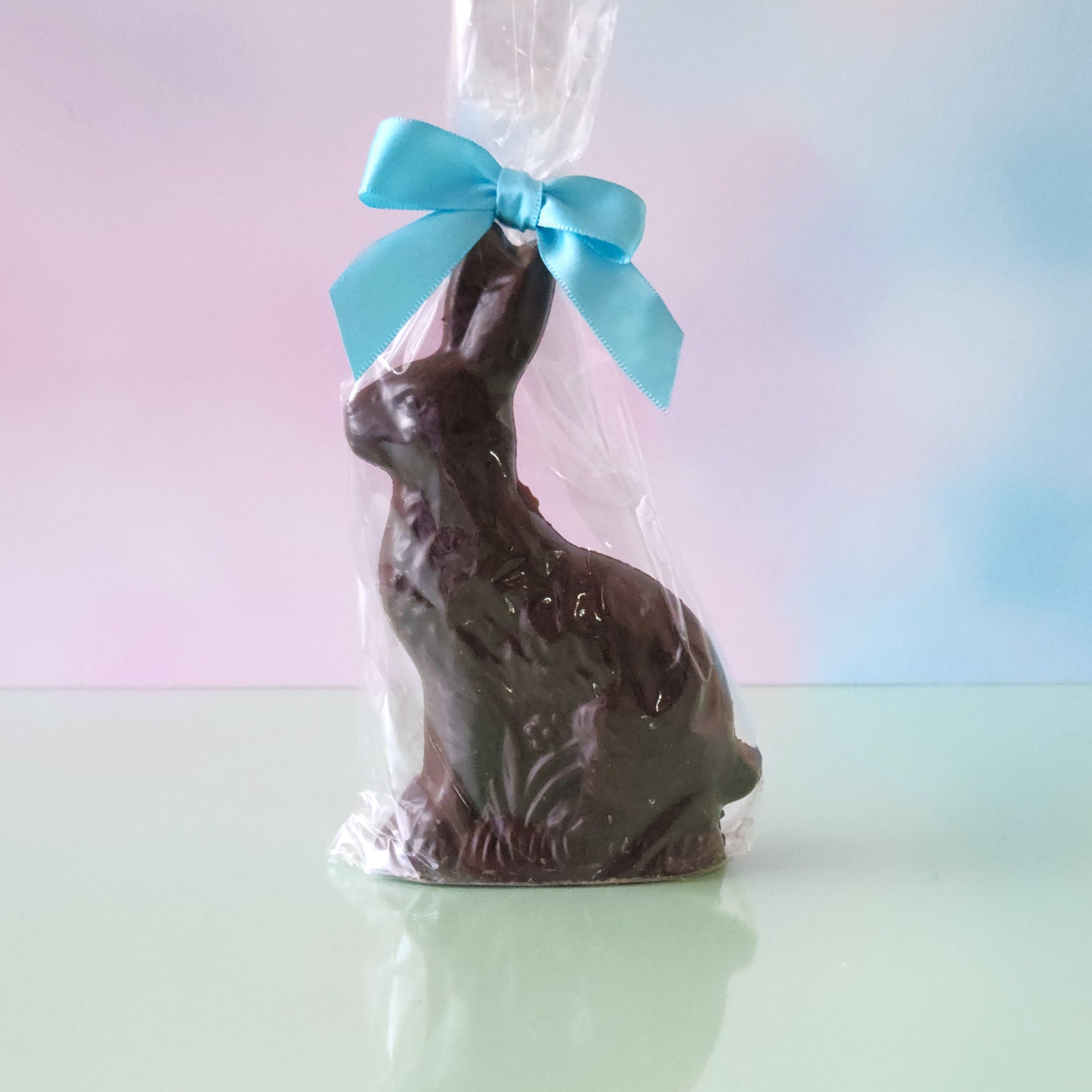 Solid Dark Chocolate 3D Sitting Bunny