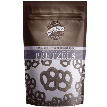 Dark Chocolate Covered Mini Twists Pretzels by Vermont Nut Free