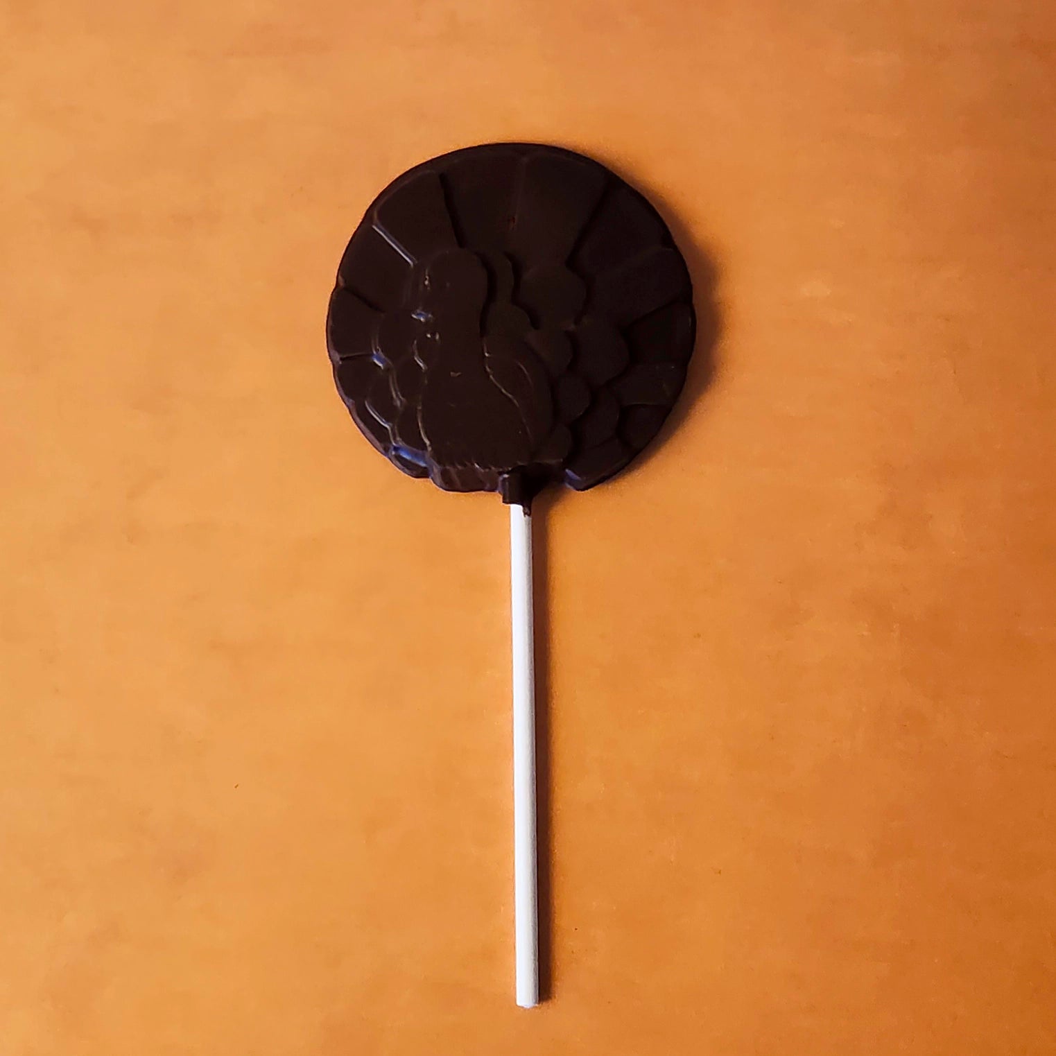 Dark Chocolate round Turkey Lollipop