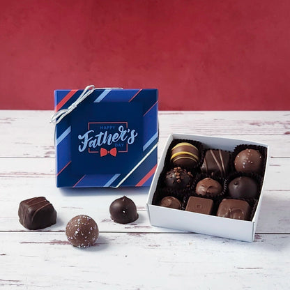 Happy Father's Day Stripe Themed Box with Popular Assortment