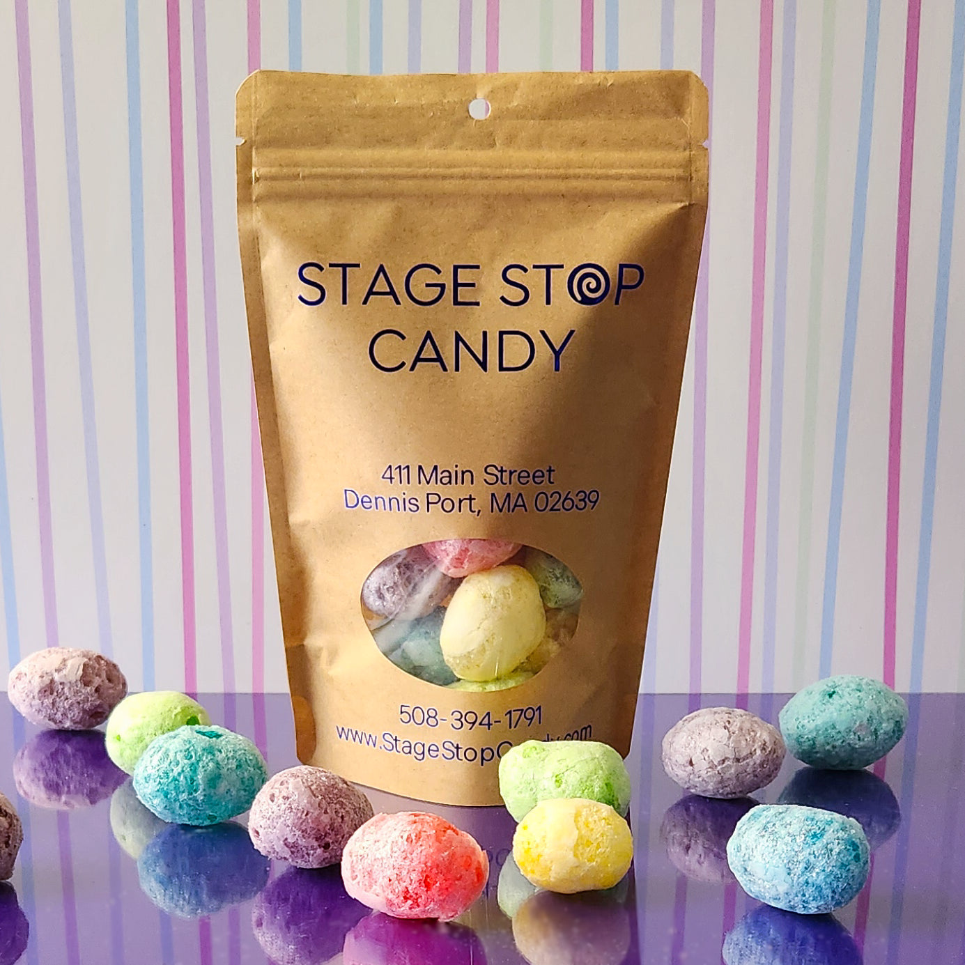 Freeze Dried Sour Blasts are a super sour crunchy candy. 
