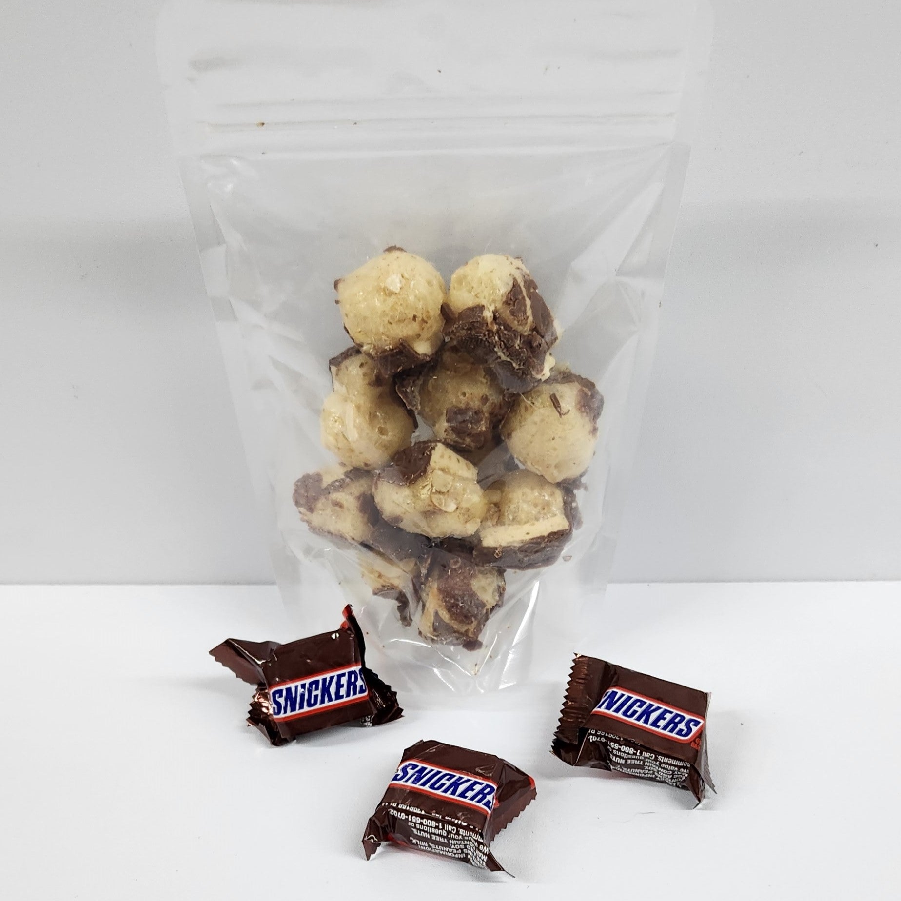A package of Freeze Dried Snickers