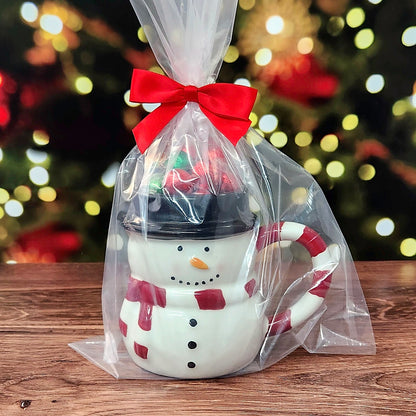 Friendly Snowman Gift Mug with Milk Chocolate