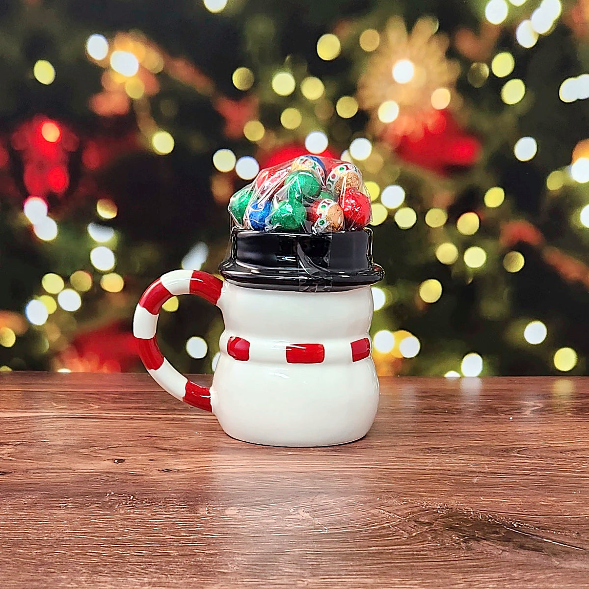 Friendly Snowman Gift Mug with Milk Chocolate