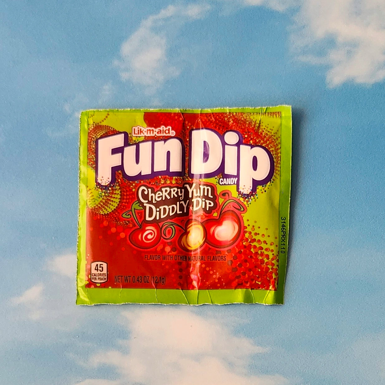 Fun Dip Cherry flavored candy powder 
0.5 oz packs.