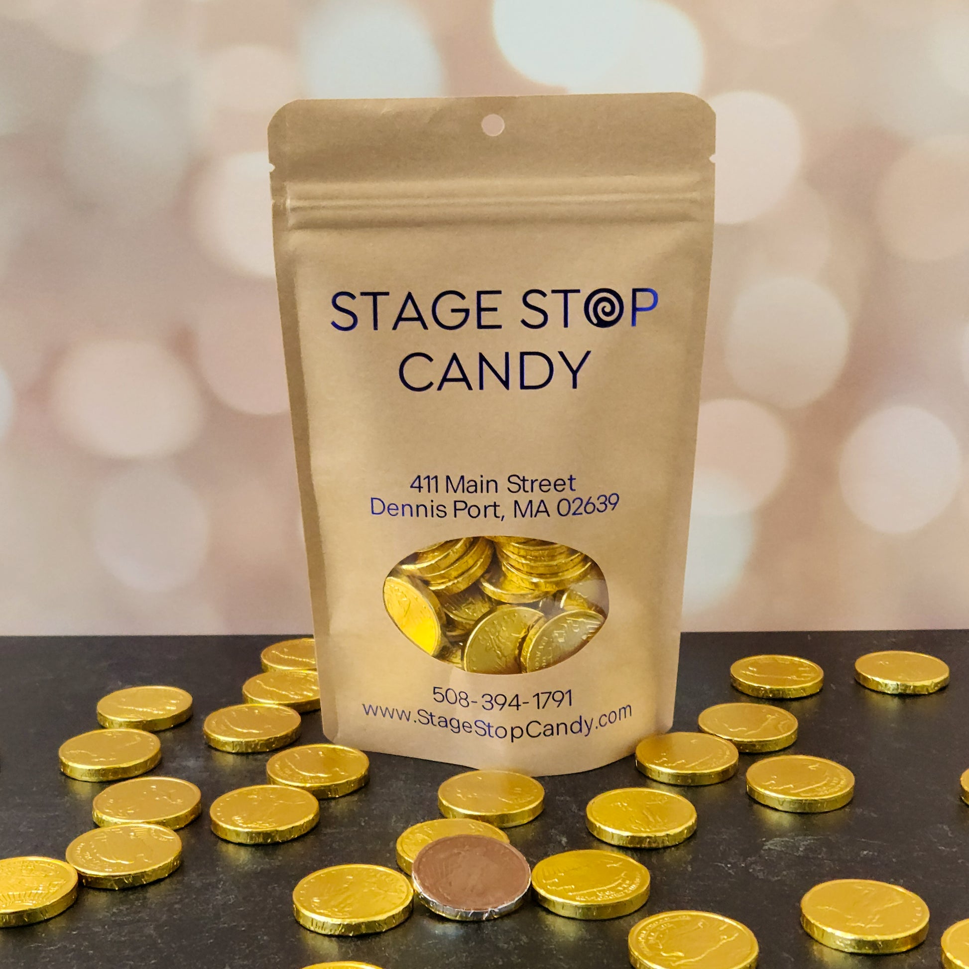 Milk Chocolate foiled gold coins