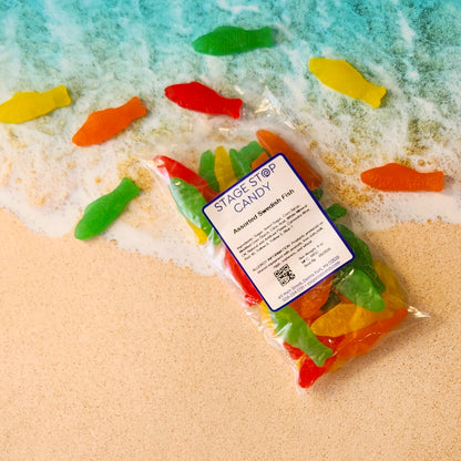 Our Assorted Swedish Fish are packed fresh and full of flavor! This 6 ounce bag is perfect for snacking.