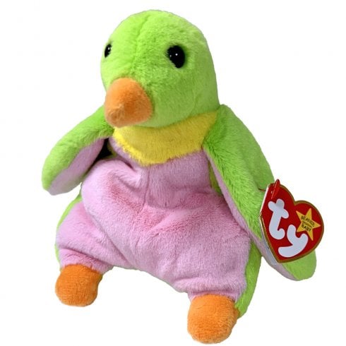 Gus the green penguin is part of the Beanie Babies stuffed animal collection by TY.