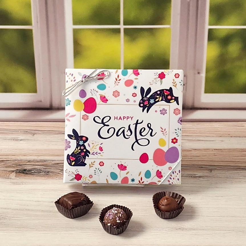Happy Easter Polkadot Themed Box with Popular Assortment