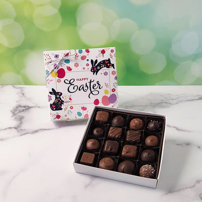 Happy Easter Polkadot Themed Box with Popular Assortment