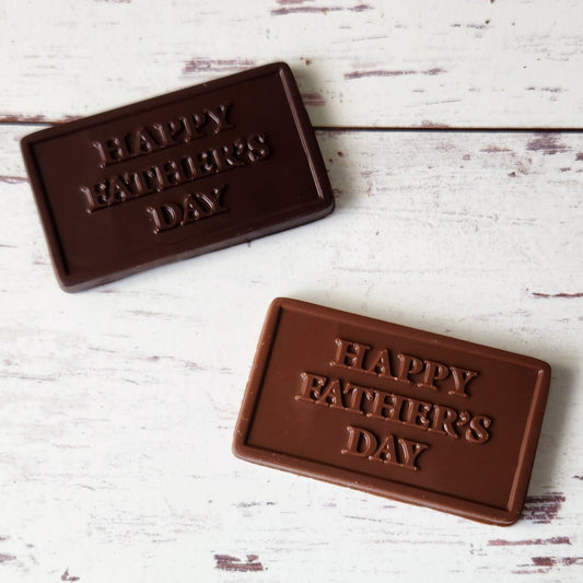 The perfect chocolate gift for Dad. Available in Milk Chocolate or Dark Chocolate.