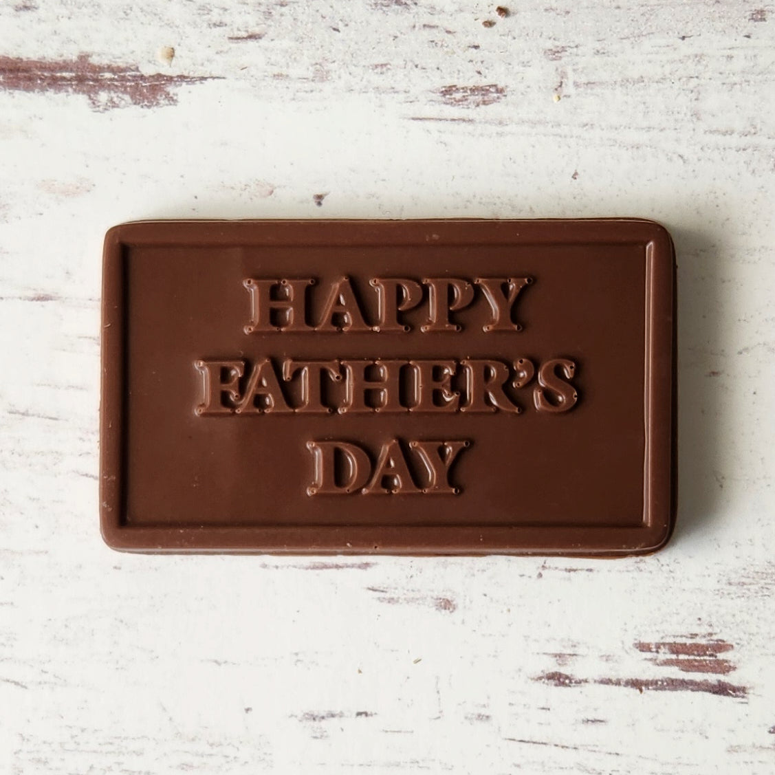 A Milk Chocolate card to tell Dad Happy Father's Day.