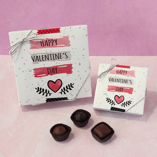 Happy Valentine's Day (Pink Sketch) Themed Box with Popular Assortment