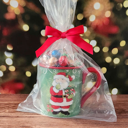 Holiday Magic Gift Mug with Milk Chocolate Foil Ornaments