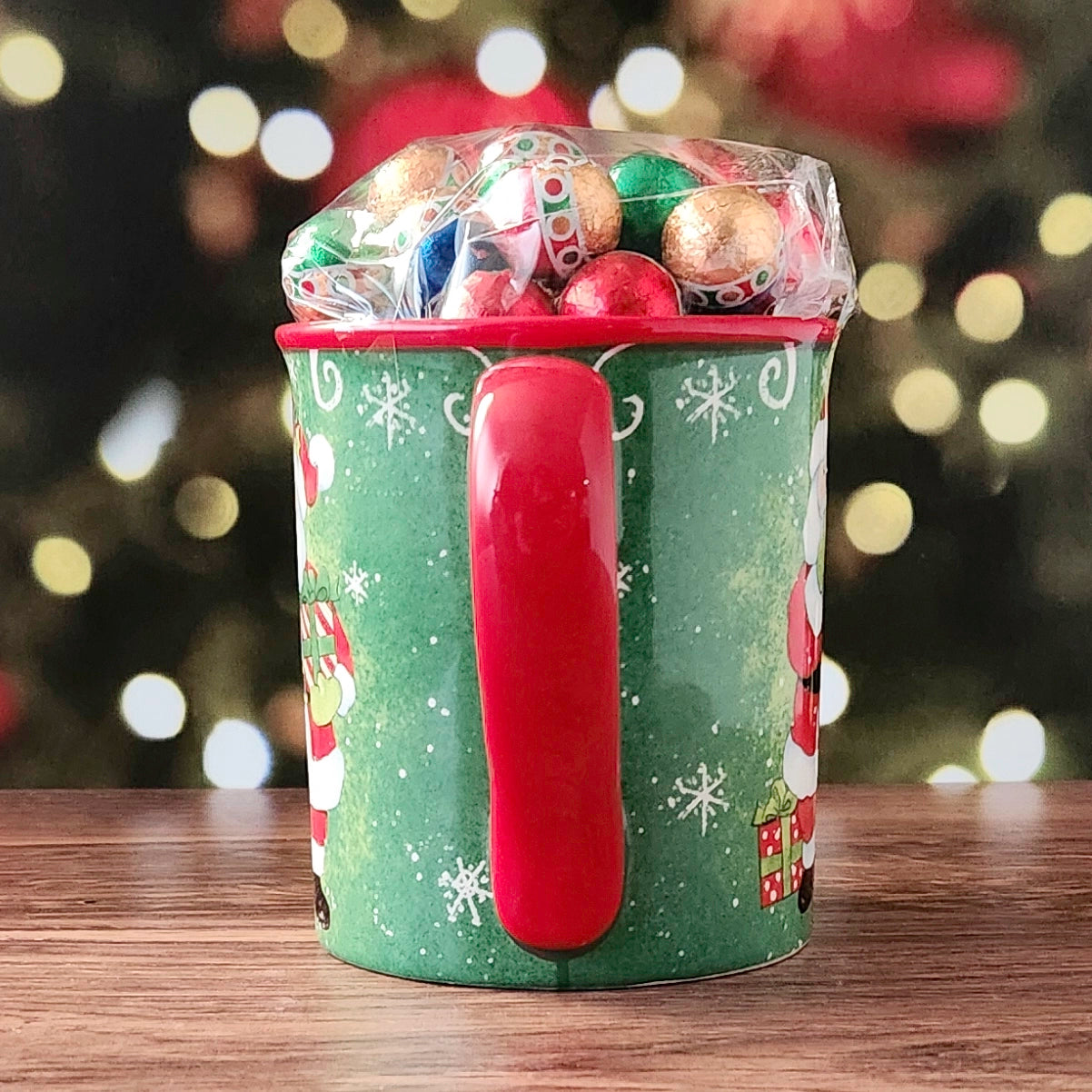 Holiday Magic Gift Mug with Milk Chocolate Foil Ornaments