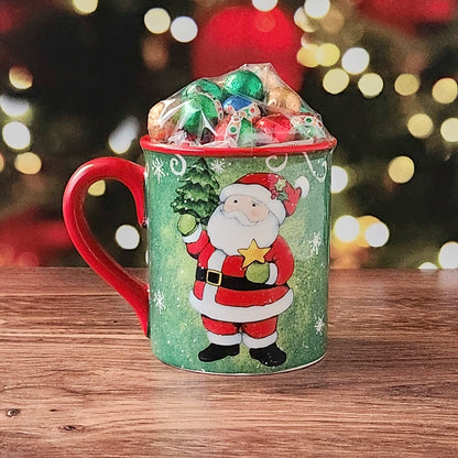 Holiday Magic Gift Mug with Milk Chocolate Foil Ornaments