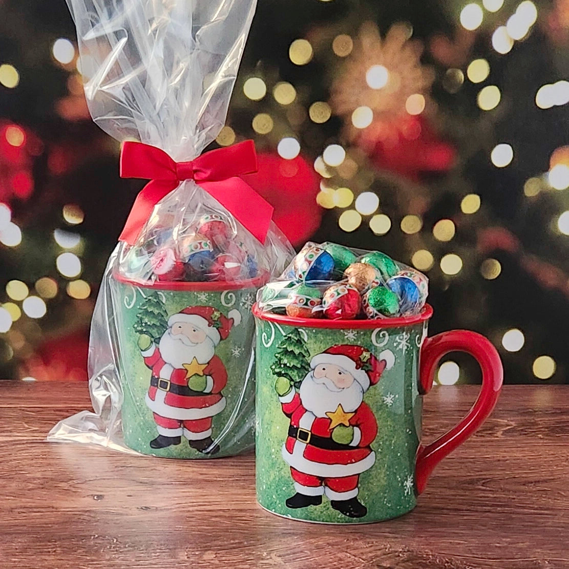 Holiday Magic Gift Mug with Milk Chocolate Foil Ornaments