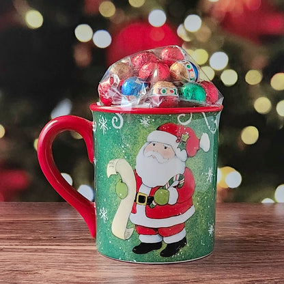 Holiday Magic Gift Mug with Milk Chocolate Foil Ornaments