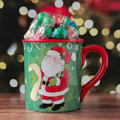 Holiday Magic Gift Mug with Milk Chocolate Foil Ornaments