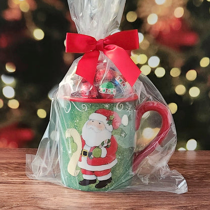 Holiday Magic Gift Mug with Milk Chocolate Foil Ornaments