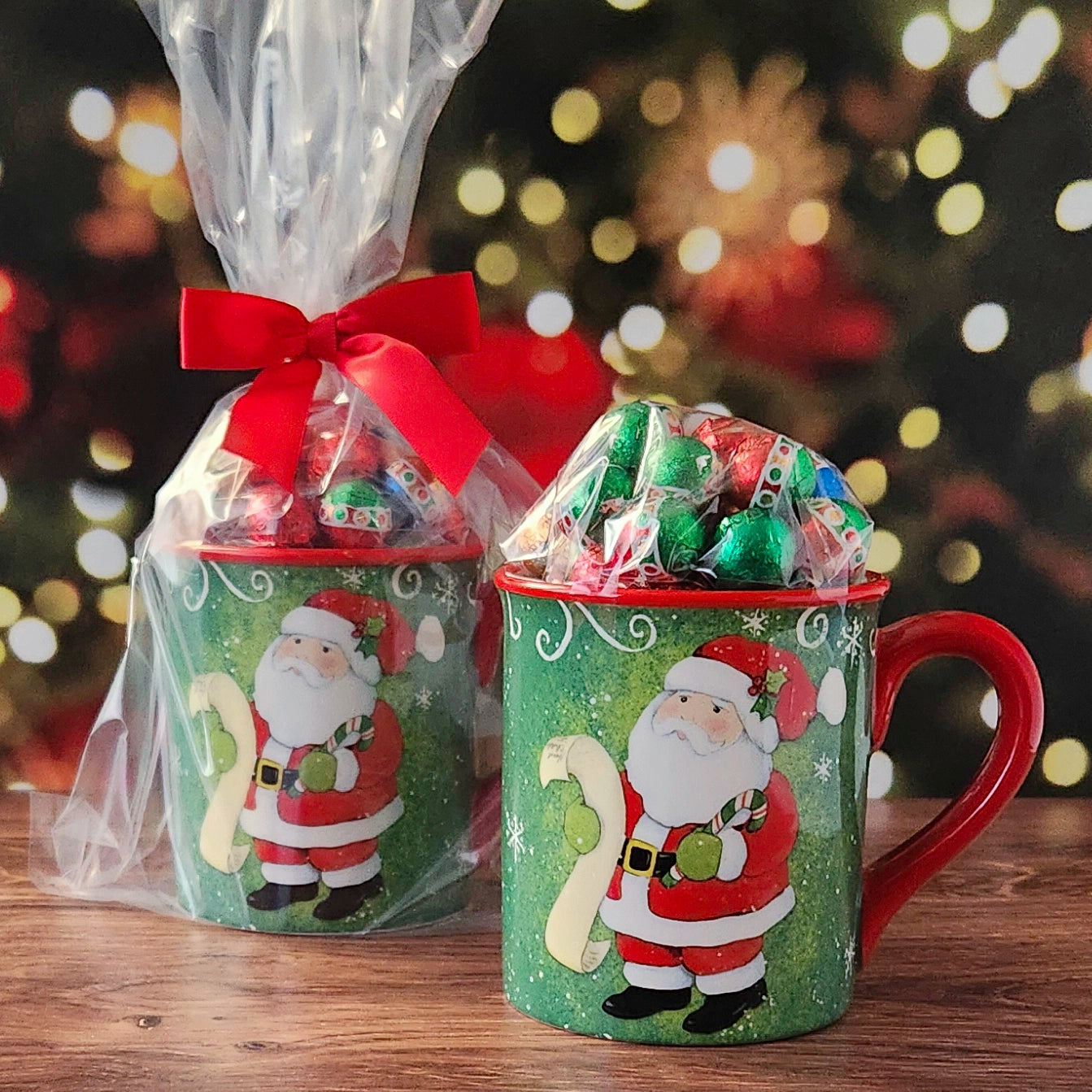 Holiday Magic Gift Mug with Milk Chocolate Foil Ornaments