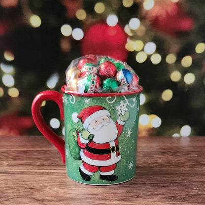 Holiday Magic Gift Mug with Milk Chocolate Foil Ornaments