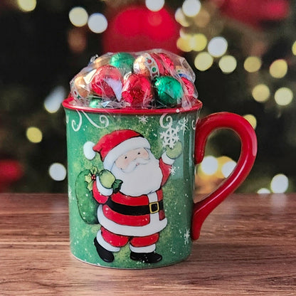 Holiday Magic Gift Mug with Milk Chocolate Foil Ornaments