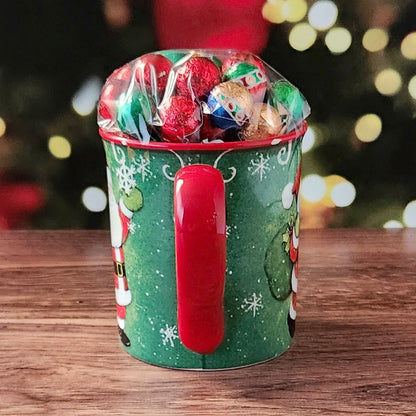 Holiday Magic Gift Mug with Milk Chocolate Foil Ornaments