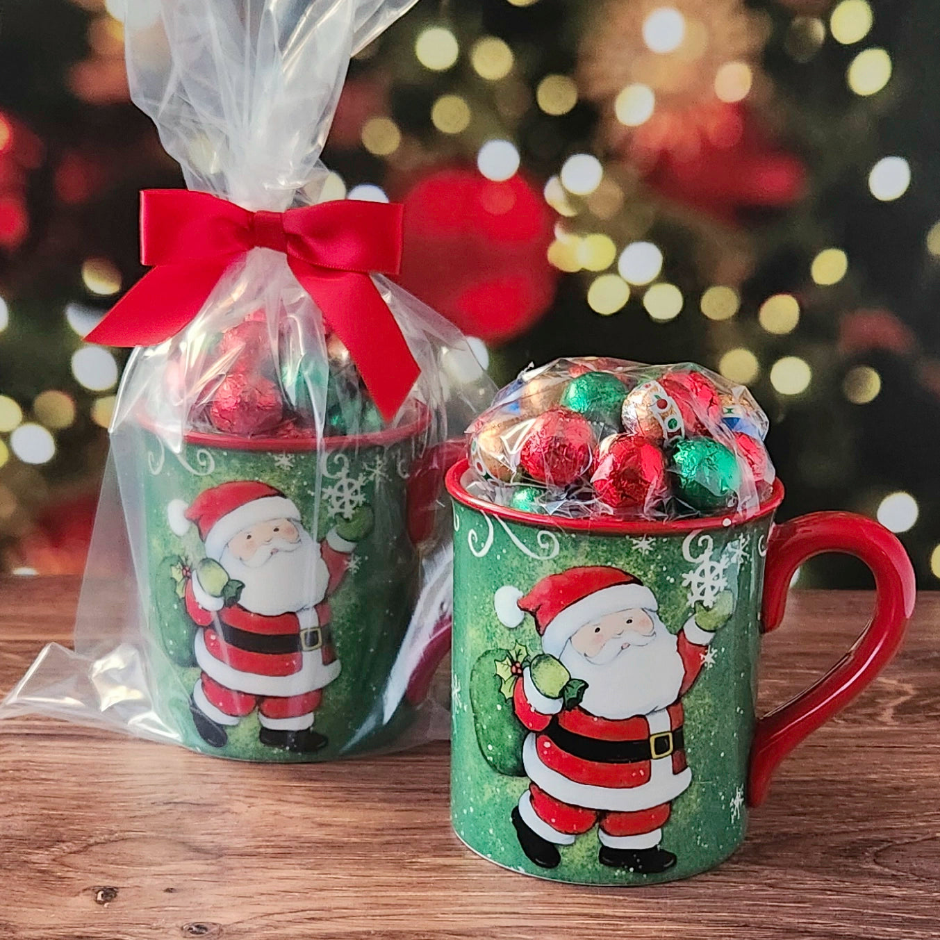 Holiday Magic Gift Mug with Milk Chocolate Foil Ornaments