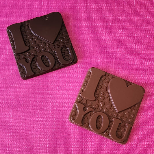 Chocolate I Love You Square Bar