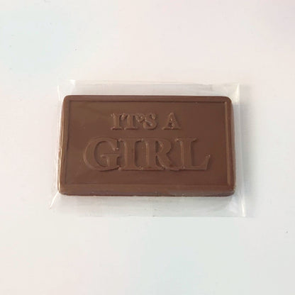 It's a Girl Chocolate Card Baby Shower Gift
