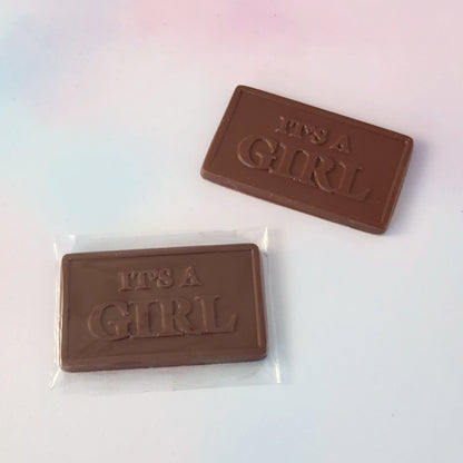 It's a Girl Chocolate Card Baby Shower Gift