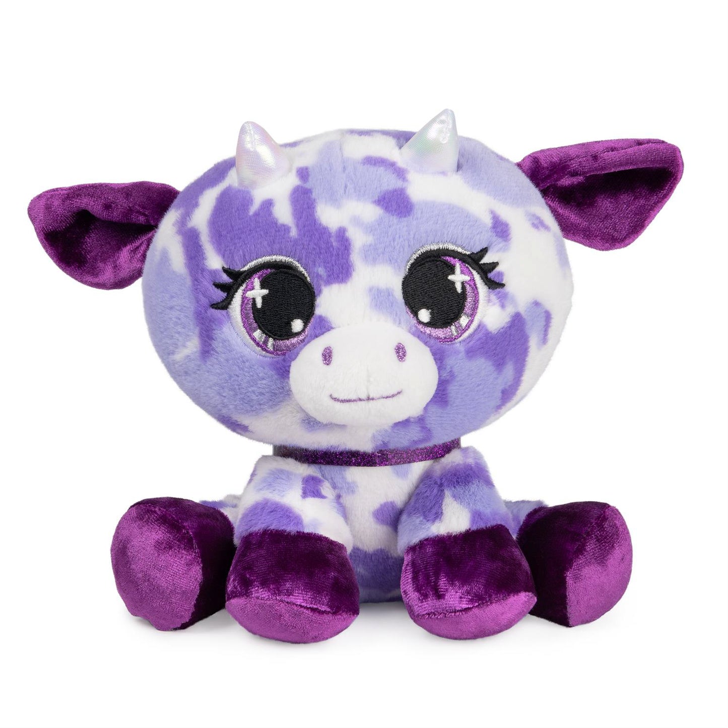 Gund P.Lushes Pets Juicy Jam Collection Dolly Holstein Cow Stuffed Animal Purple 6