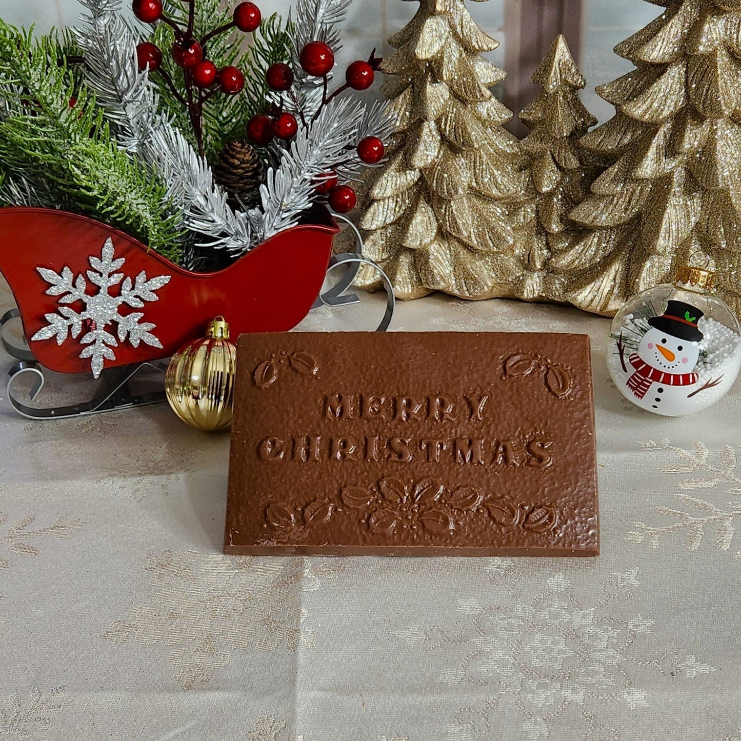 Merry Christmas Chocolate Greeting Card